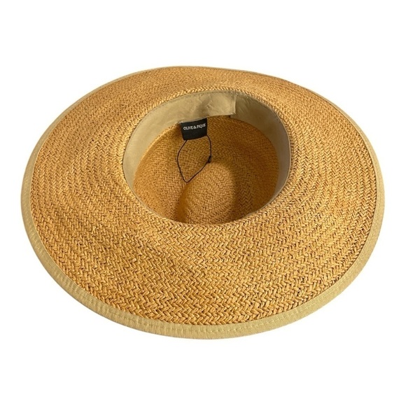 Olive and Pique toffee straw rancher hat Stylish Tan Straw Hat, Summer, Beach main image 8